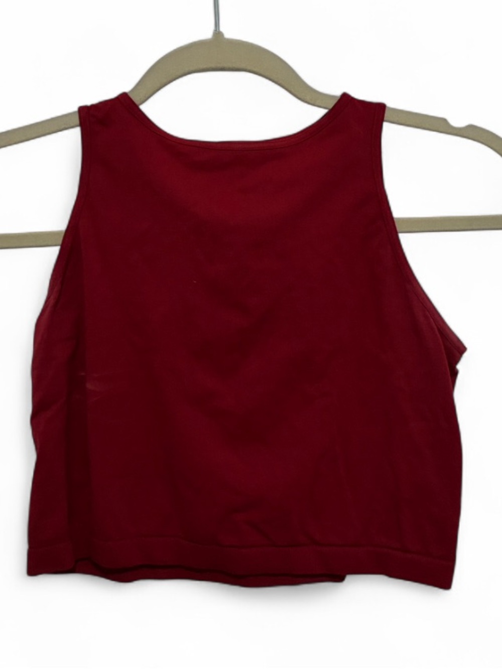 Intimately Free People Dark Red High Neck Cropped Tank Top